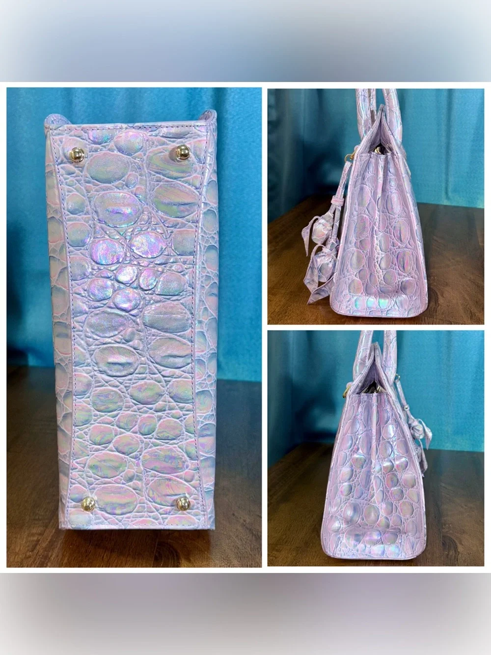Brahmin EUC Rosetta - Lavender Dewdrop - Iridescent - Exclusive Design